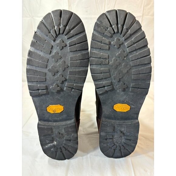 Cabelas 4most Leather Brown Boots Man’s Size 14 M Vibram Soles - Picture 6 of 12